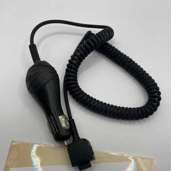Samsung Car Charger SAM530VPC Black Coiled Cord For Samsung Phones 67h - Picture 3 of 3